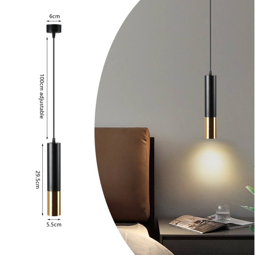 Immax NEO 07272W - RGB+CCT Dimmbare LED-Hängeleuchte NEO LITE PUNTO 1xGU10/6W/230V Tuya