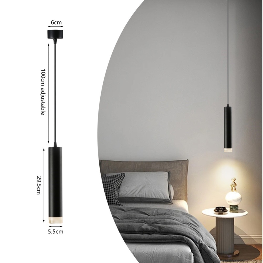 Immax NEO 07274W - RGB+CCT Dimmbare LED-Hängeleuchte NEO LITE PUNTO 1xGU10/6W/230V Wi-Fi Tuya