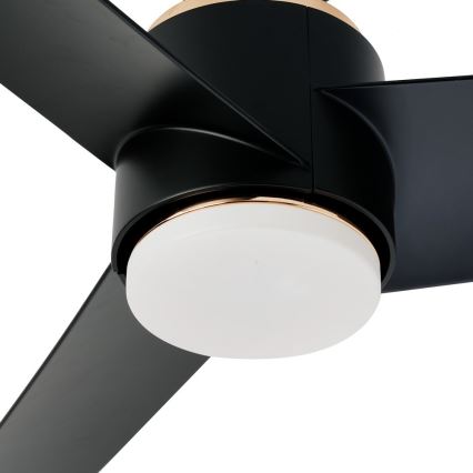 Immax NEO 07280L - Dimmbarer LED-Deckenventilator BEAUTY LED/18W/230V Wi-Fi Tuya schwarz + Fernbedienung