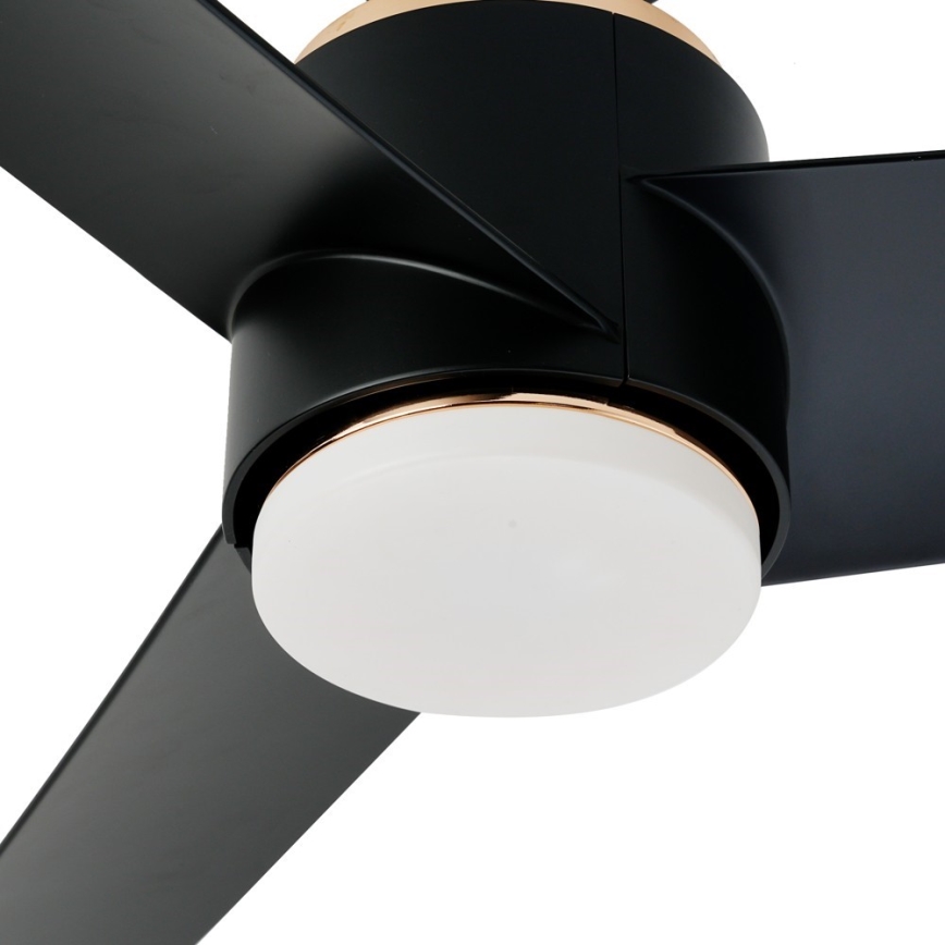 Immax NEO 07280L - LED-Deckenventilator BEAUTY LED/18W/230V Wi-Fi Tuya schwarz d 132 cm + Fernbedienung