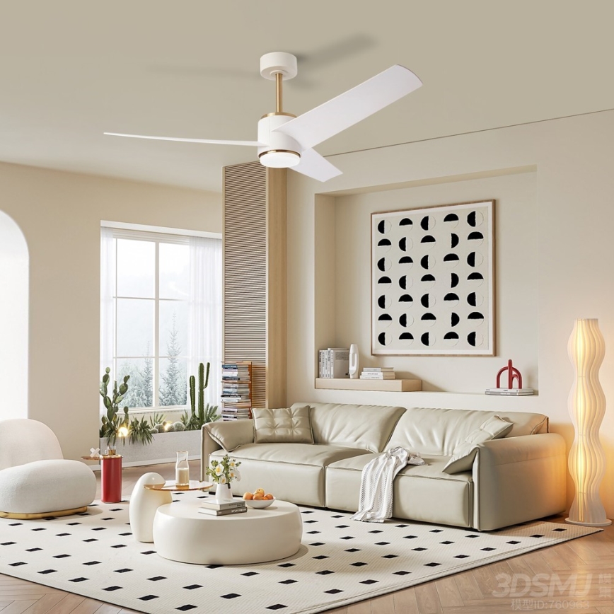 Immax NEO 07281L - LED+CCT dimmbarer Deckenventilator BEAUTY LED/18W/230V 3000/4000/6000K Wi-Fi Tuya + Fernbedienung