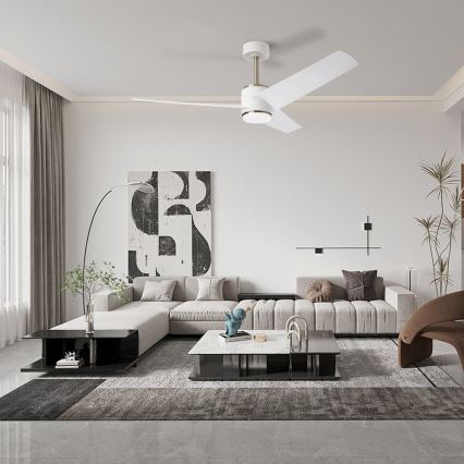 Immax NEO 07282L - LED+CCT Dimmbarer Deckenventilator BEAUTY LED/18W/230V 3000/4000/6000K Wi-Fi Tuya + Fernbedienung