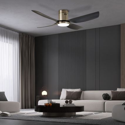 Immax NEO 07282L - LED+CCT Dimmbarer Deckenventilator PURE LED/24W/230V 3000/4000/6000K Wi-Fi Tuya + Fernbedienung