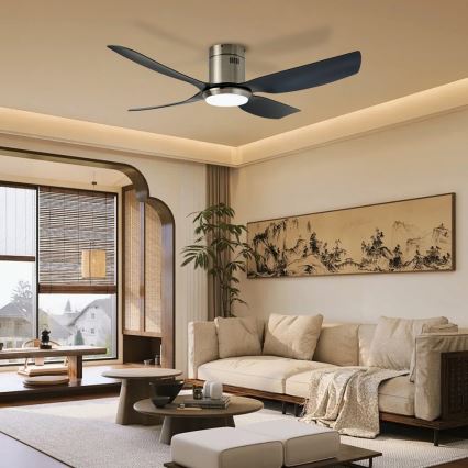 Immax NEO 07282L - LED+CCT Dimmbarer Deckenventilator PURE LED/24W/230V 3000/4000/6000K Wi-Fi Tuya + Fernbedienung