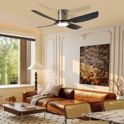 Immax NEO 07282L - LED+CCT Dimmbarer Deckenventilator PURE LED/24W/230V 3000/4000/6000K Wi-Fi Tuya + Fernbedienung