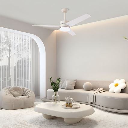 Immax NEO 07284L - LED+CCT dimmbarer Deckenventilator VARIABLE LED/24W/230V 3000/4000/6000K Wi-Fi Tuya Ø 132 cm + Fernbedienung