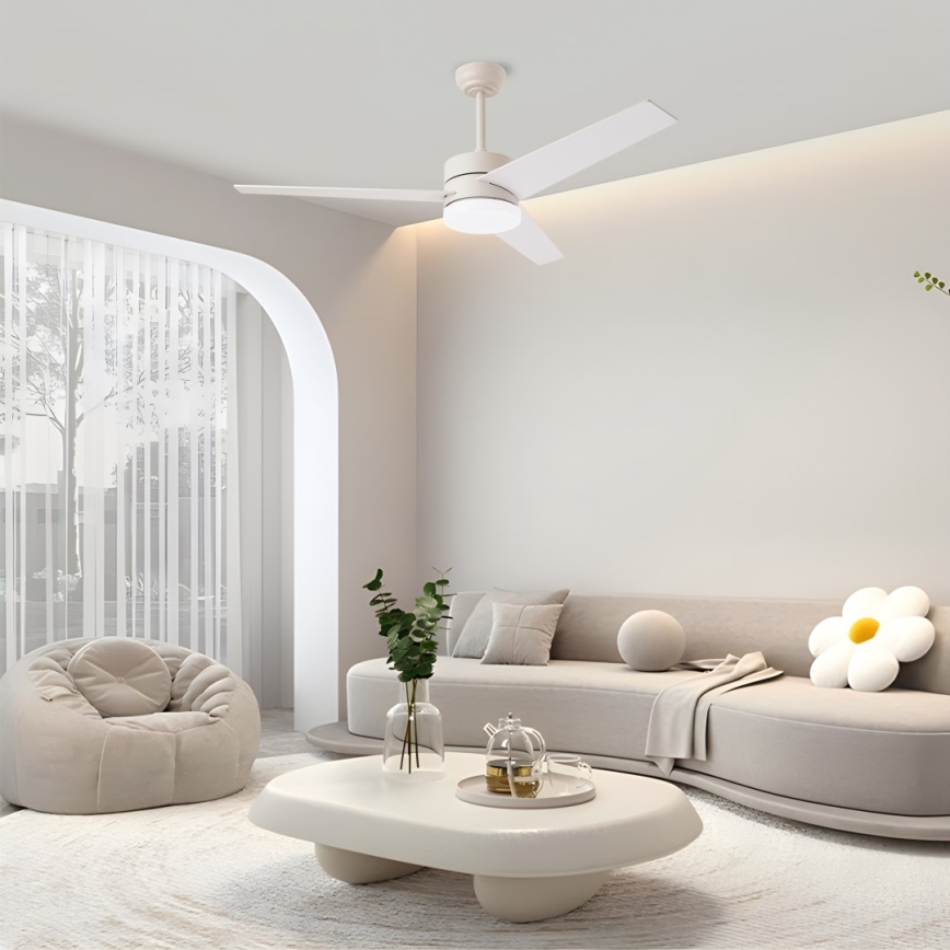 Immax NEO 07284L - LED+CCT dimmbarer Deckenventilator VARIABLE LED/24W/230V 3000/4000/6000K Wi-Fi Tuya Ø 132 cm + Fernbedienung