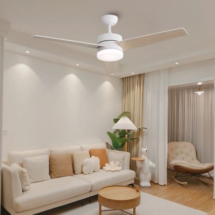 Immax NEO 07284L - LED+CCT dimmbarer Deckenventilator VARIABLE LED/24W/230V 3000/4000/6000K Wi-Fi Tuya Ø 132 cm + Fernbedienung