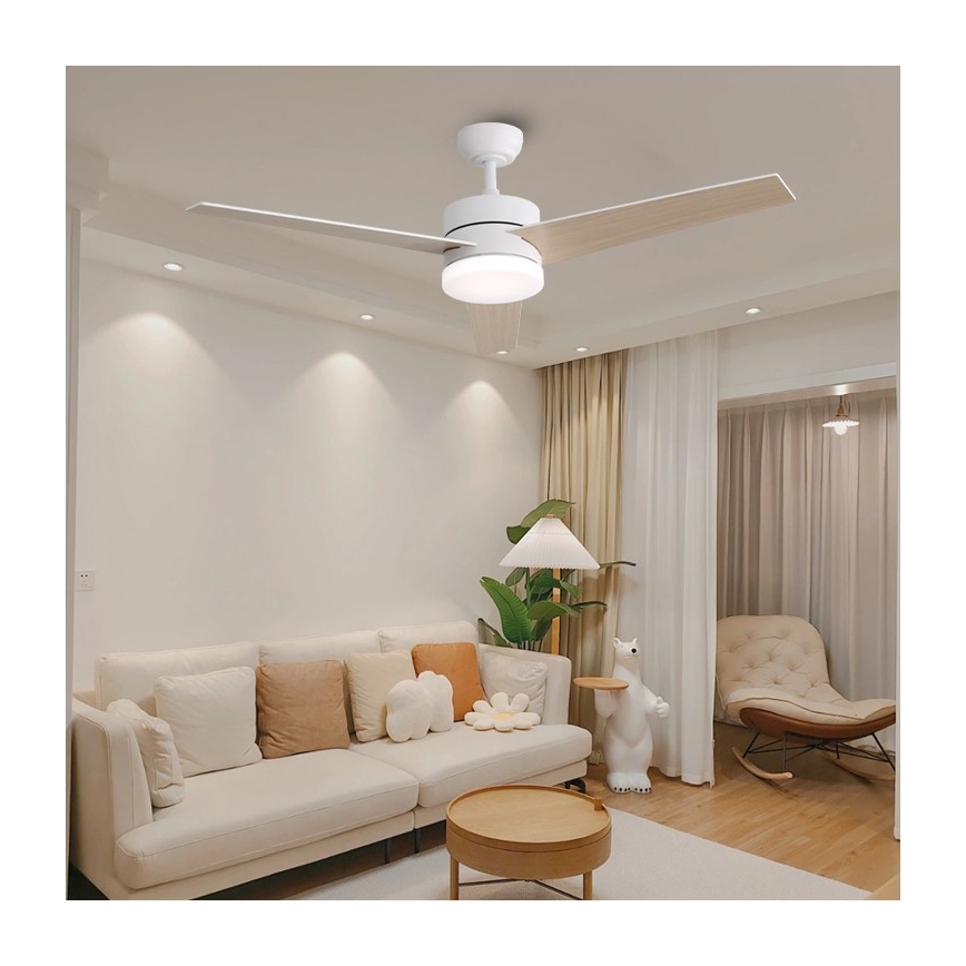 Immax NEO 07284L - LED+CCT dimmbarer Deckenventilator VARIABLE LED/24W/230V 3000/4000/6000K Wi-Fi Tuya Ø 132 cm + Fernbedienung