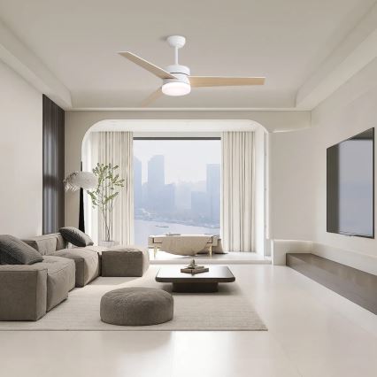 Immax NEO 07284L - LED+CCT dimmbarer Deckenventilator VARIABLE LED/24W/230V 3000/4000/6000K Wi-Fi Tuya Ø 132 cm + Fernbedienung