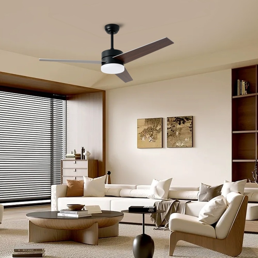 Immax NEO 07285L - VARIABLE LED+CCT dimmbarer Deckenventilator LED/24W/230V 3000/4000/6000K Wi-Fi Tuya Ø 132 cm + Fernbedienung