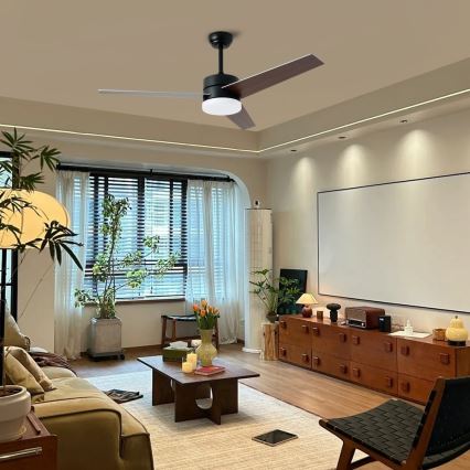 Immax NEO 07285L - VARIABLE LED+CCT dimmbarer Deckenventilator LED/24W/230V 3000/4000/6000K Wi-Fi Tuya Ø 132 cm + Fernbedienung