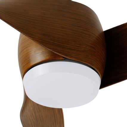 Immax NEO 07286L - Dimmbarer LED-Deckenventilator WAVE LED/18W/230V Wi-Fi Tuya braun + Fernbedienung