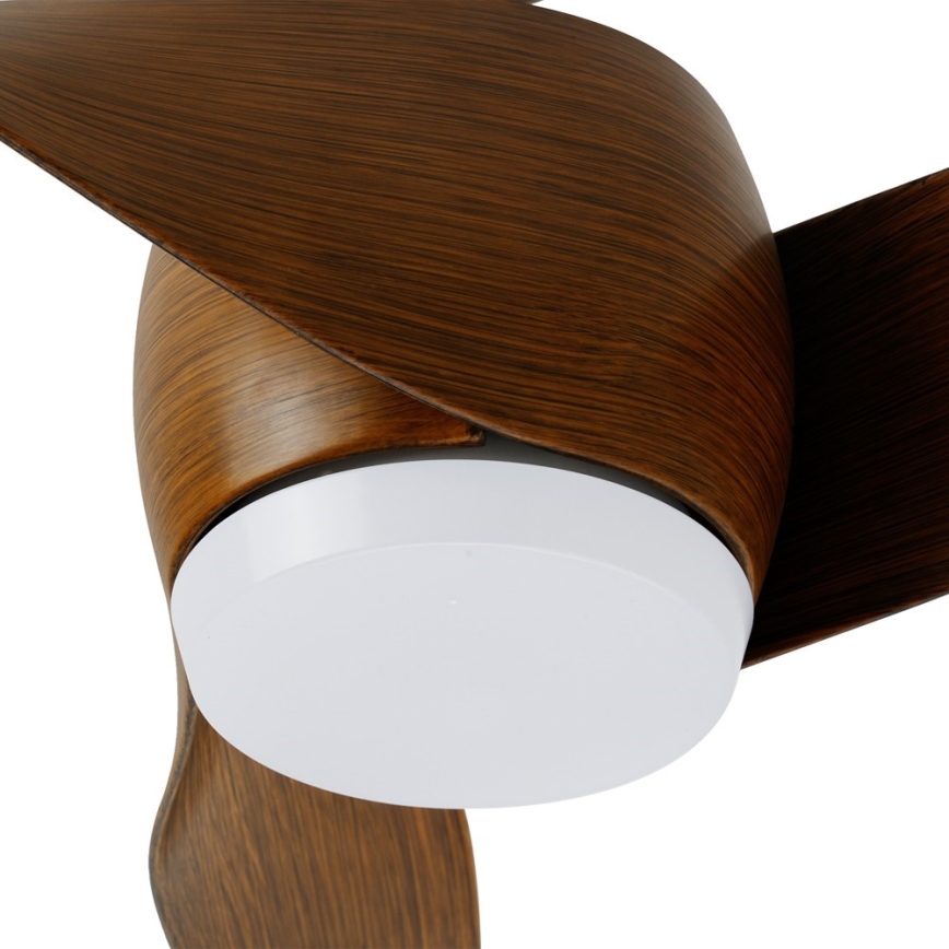 Immax NEO 07286L - LED-Deckenventilator WAVE LED/18W/230V Wi-Fi Tuya, braun Ø 132 cm + Fernbedienung