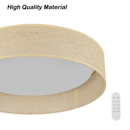 Immax NEO 07289L - LED+CCT dimmbare Deckenleuchte LONA LED/36W/230V 3000–6000K Wi‑Fi Tuya Ø 45,5 cm + Fernbedienung