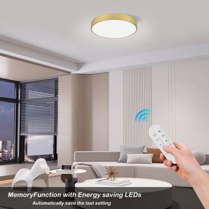 Immax NEO 07292L - LED+CCT dimmbare Deckenleuchte SEMPLICI LED/36W/230V 2700-6500K Ø 40 cm + Fernbedienung
