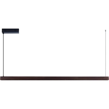 Immax NEO 07302L - LED-dimmbare Pendelleuchte an Stahlseil MADEIRA LED/44W/230V Wi-Fi Tuya 202 cm Nussbaum + mit Fernbedienung