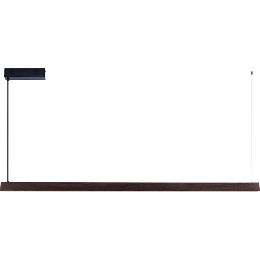 Immax NEO 07302L - LED-dimmbare Pendelleuchte an Stahlseil MADEIRA LED/44W/230V Wi-Fi Tuya 202 cm Nussbaum + mit Fernbedienung