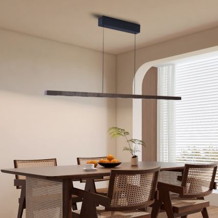 Immax NEO 07309L - LED-dimmbare Pendelleuchte an Kabel mit Sensor MADEIRA LED/37W/230V 157 cm Walnuss