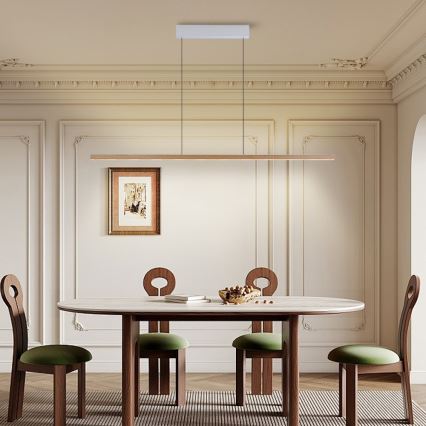 Immax NEO 07310L - LED-dimmbare Pendelleuchte an Kabel mit Sensor MADEIRA LED/37W/230V 157 cm Esche