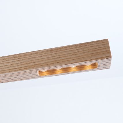 Immax NEO 07310L - LED-dimmbare Pendelleuchte an Kabel mit Sensor MADEIRA LED/37W/230V 157 cm Esche