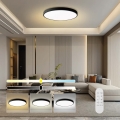 Immax NEO 07314L - LED-dimmbare Deckenleuchte SEMPLICI LED/128W/230V Ø 100 cm Wi-Fi Tuya schwarz + Fernbedienung