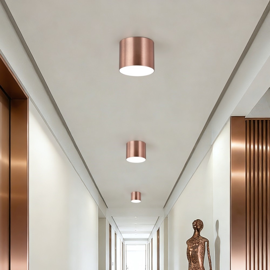 Immax NEO 07319L - dimmbare LED-Deckenleuchte RONDATE LED/18W/230V Ø 11,5 cm Wi-Fi Tuya Roségold