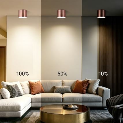 Immax NEO 07320L - dimmbare LED-Deckenleuchte RONDATE LED/32W/230V Ø 16,5 cm Wi-Fi Tuya Roségold