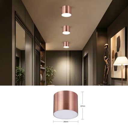 Immax NEO 07320L - dimmbare LED-Deckenleuchte RONDATE LED/32W/230V Ø 16,5 cm Wi-Fi Tuya Roségold
