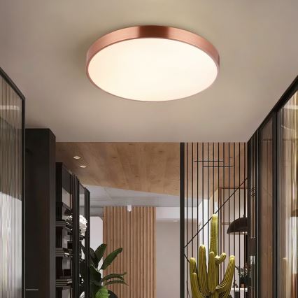 Immax NEO 07322L - dimmbare LED-Deckenleuchte NEO LITE SEMPLICI LED/60W/230V Ø 60 cm Tuya Roségold + Fernbedienung