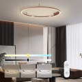 Immax NEO 07326-80C - dimmbare LED-Deckenleuchte FINO LED/55W/230V 80 cm Tuya Roségold + Fernbedienung