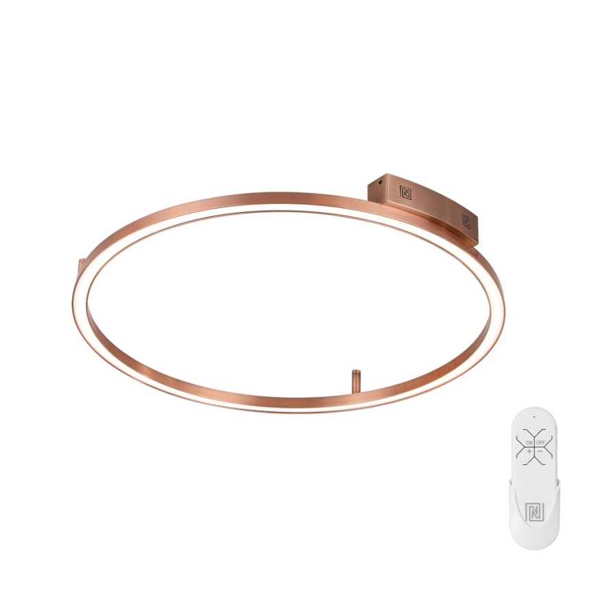 Immax NEO 07326-80C - dimmbare LED-Deckenleuchte FINO LED/55W/230V 80 cm Tuya Roségold + Fernbedienung