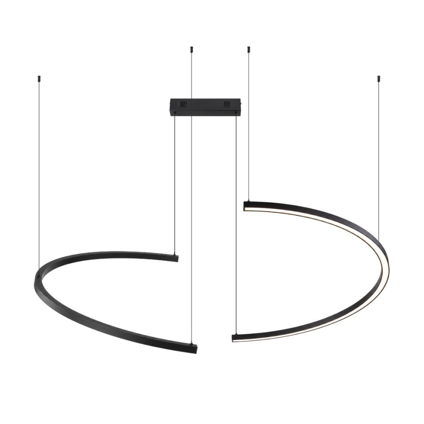 Immax NEO 07329L - LED-dimmbare Hängeleuchte an Stahlseil FINO LED/72W/230V 120 cm schwarz Tuya + Fernbedienung