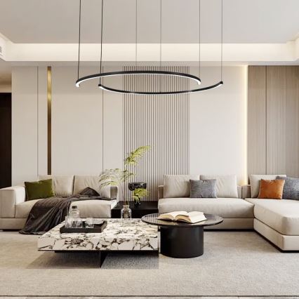 Immax NEO 07329L - LED-dimmbare Pendelleuchte an Kabel FINO LED/72W/230V 120 cm Tuya schwarz + Fernbedienung