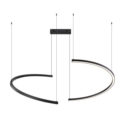 Immax NEO 07329L - LED-dimmbare Pendelleuchte an Kabel FINO LED/72W/230V 120 cm Tuya schwarz + Fernbedienung