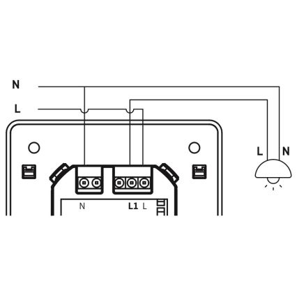 Immax NEO 07512L - 1-Tasten-Schalter SMART 230V Wi-Fi Tuya