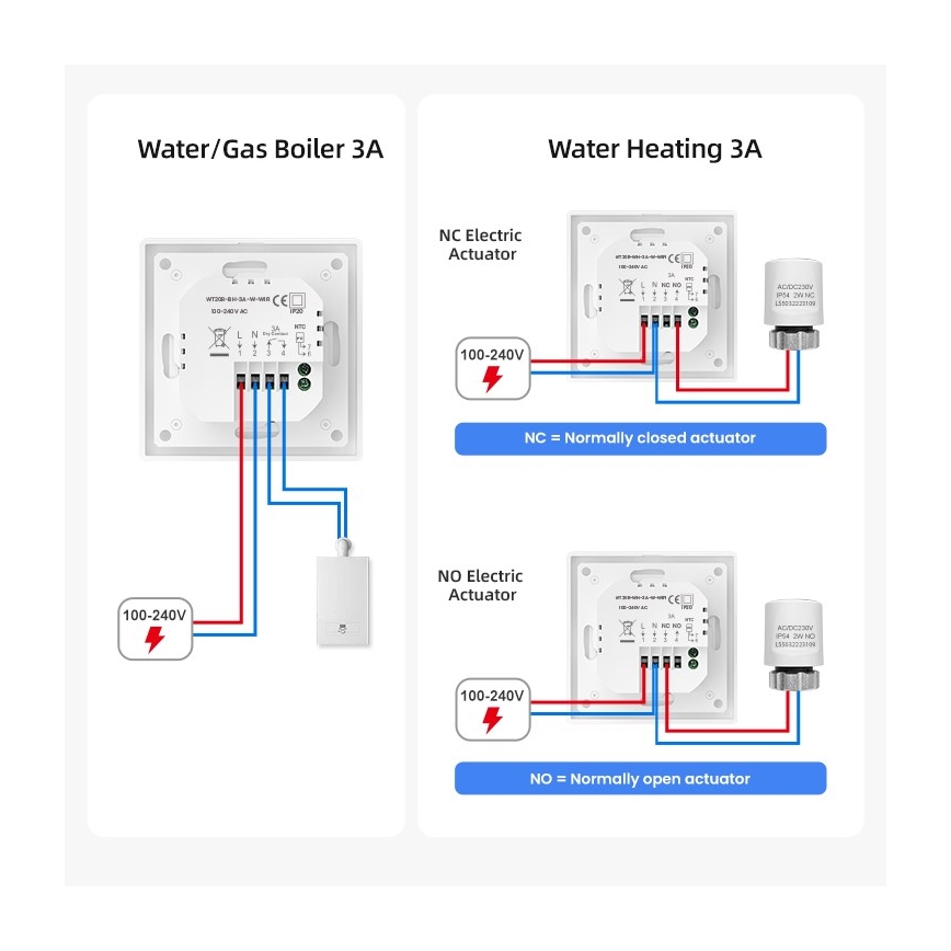 Immax NEO 07534L - SMART-Thermostat für Fußbodenheizung 230V/3A Wi-Fi Tuya