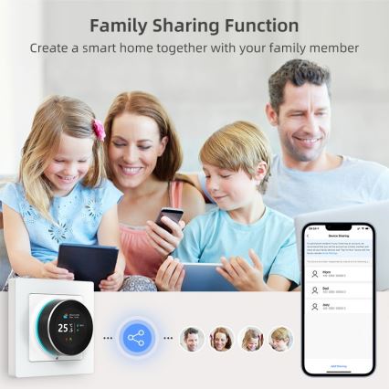 Immax NEO 07535L - Thermostat für elektrische Fußbodenheizung SMART 230V/16A Wi-Fi Tuya