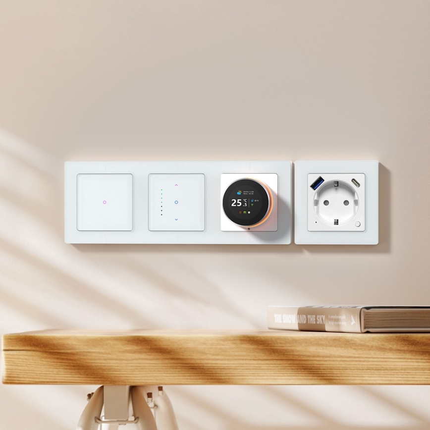 Immax NEO 07540L - Intelligenter Schalter zur Steuerung von Jalousien und Rollläden, 230 V, Wi‑Fi (Tuya)