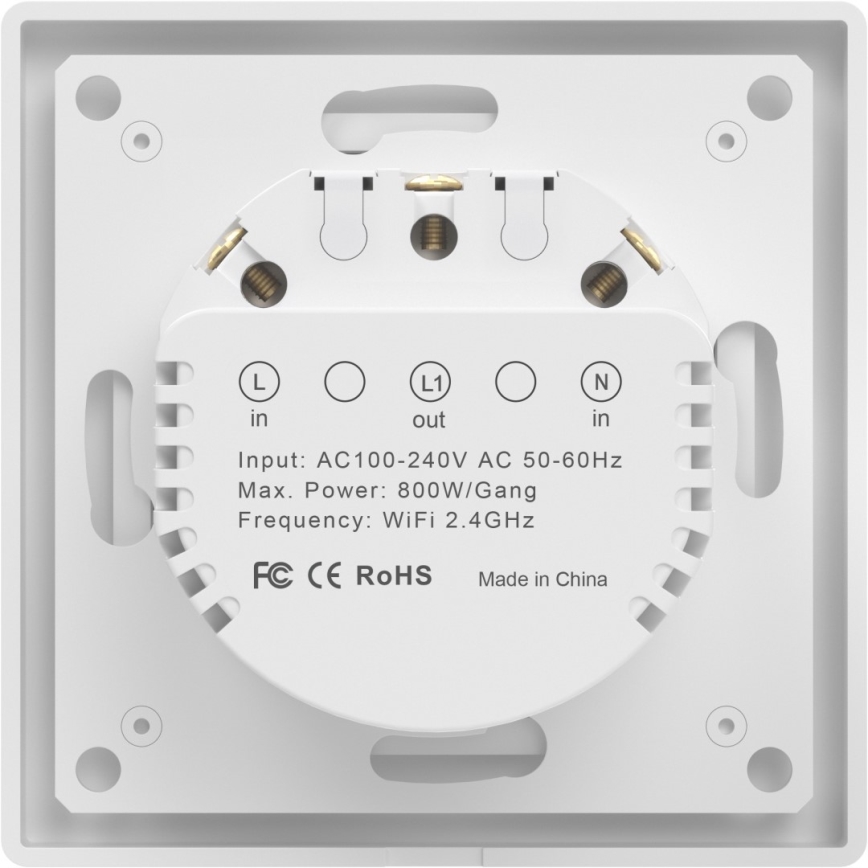 Immax NEO 07549L - Intelligenter 1-Tasten-Schalter 230 V Tuya