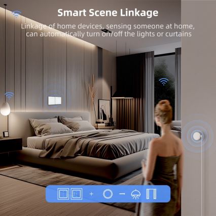 Immax NEO 07551L - Intelligenter Schalter zur Steuerung von Jalousien und Rollläden, 230V, Tuya