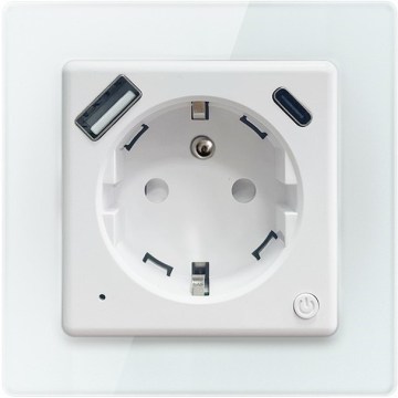 Immax NEO 07553L - Intelligente Steckdose E 16A/230V + 1x USB-A + 1x USB-C PD 20W
