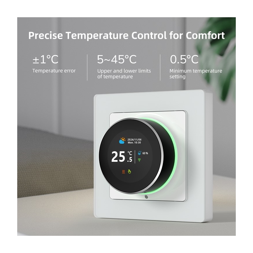 Immax NEO 07555L - Smart-Thermostat für elektrische Fußbodenheizung 230V/16A Tuya