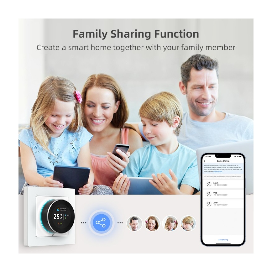 Immax NEO 07555L - Smart-Thermostat für elektrische Fußbodenheizung 230V/16A Tuya