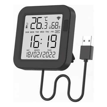 Immax NEO 07559L - Controller mit Temperatur- und Luftfeuchtigkeitssensor 5V Wi-Fi