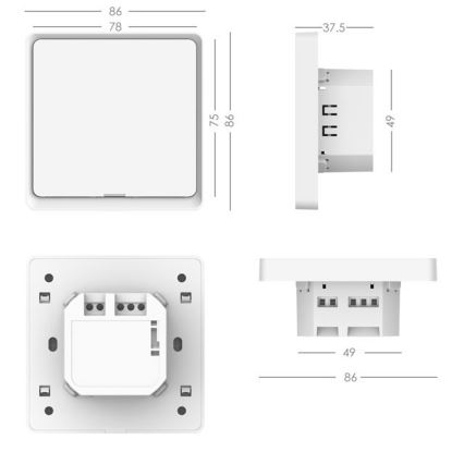 Immax NEO 07569L - Switch 1-Taste SMART 230V Wi-Fi Tuya