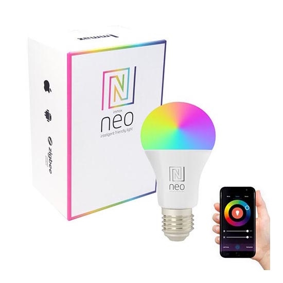 Immax NEO 07712L - LED RGB+CCT Dimmbare Glühbirne NEO LITE Smart E27/9W/230V Wi-Fi Tuya 2200 - 6500K