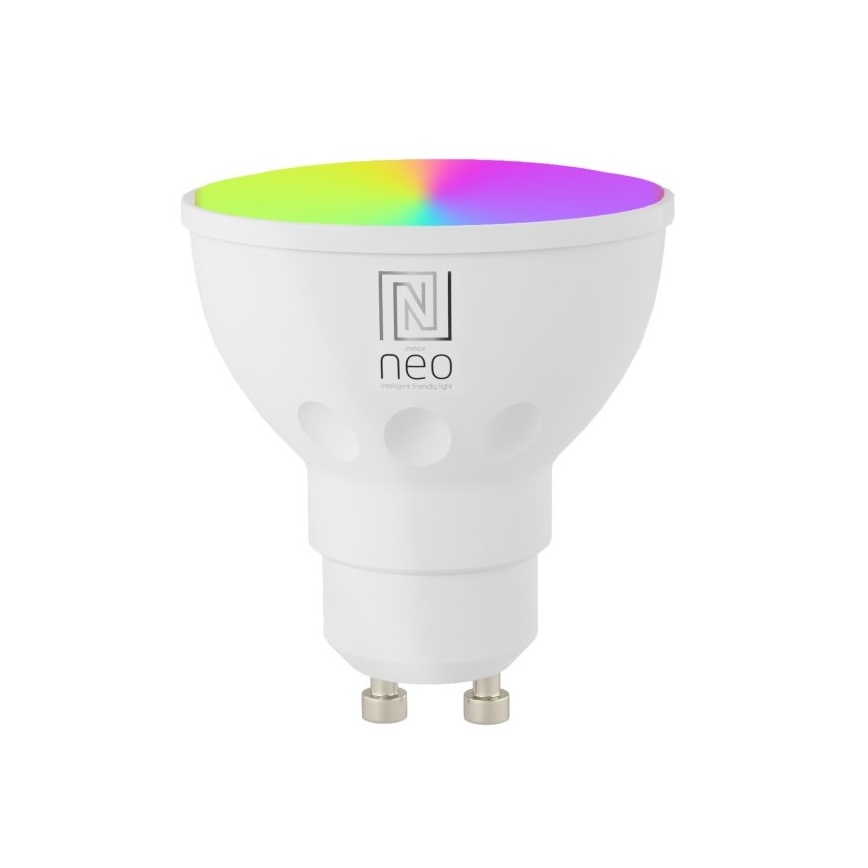 Immax NEO 07724CDO - 3er-Set LED RGB+CCT, dimmbares Leuchtmittel GU10/4,8W/230V, 2700–6500K, Wi-Fi Tuya + Fernbedienung