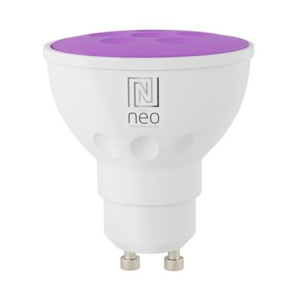 Immax NEO 07724L - RGB+CCT Dimmbares LED-Leuchtmittel GU10/4,8W/230V 2700K Wi-Fi Tuya