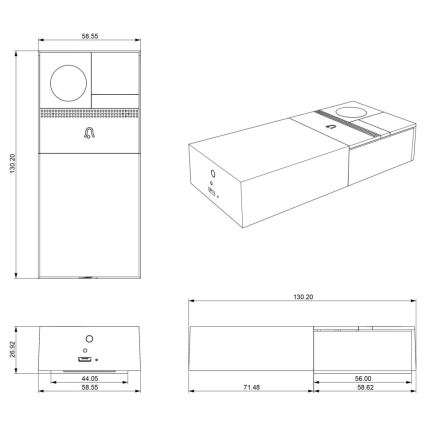 Immax NEO 07728L - Videotürklingel NEO LITE Smart Wi-Fi Tuya IP54